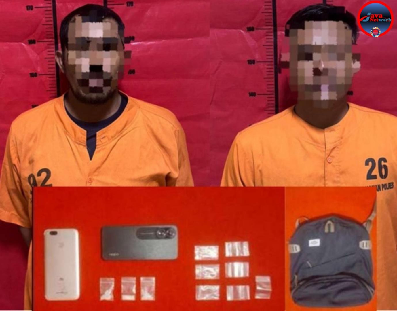 Pelaku dan Barang Bukti Yang Berhasil Diamankan Satresnarkoba Polres Sumenep 