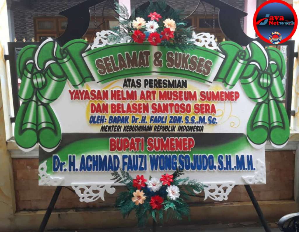 Salah Satu Ucapan Dari Bupati Sumenep Achmad Fauzi Wongsojudo Kepada Peresmian Art Museum dan Besalen Santoso Sera Di Desa Sera Barat Kecamatan Bluto Besok Kamis 30 Januari 2025