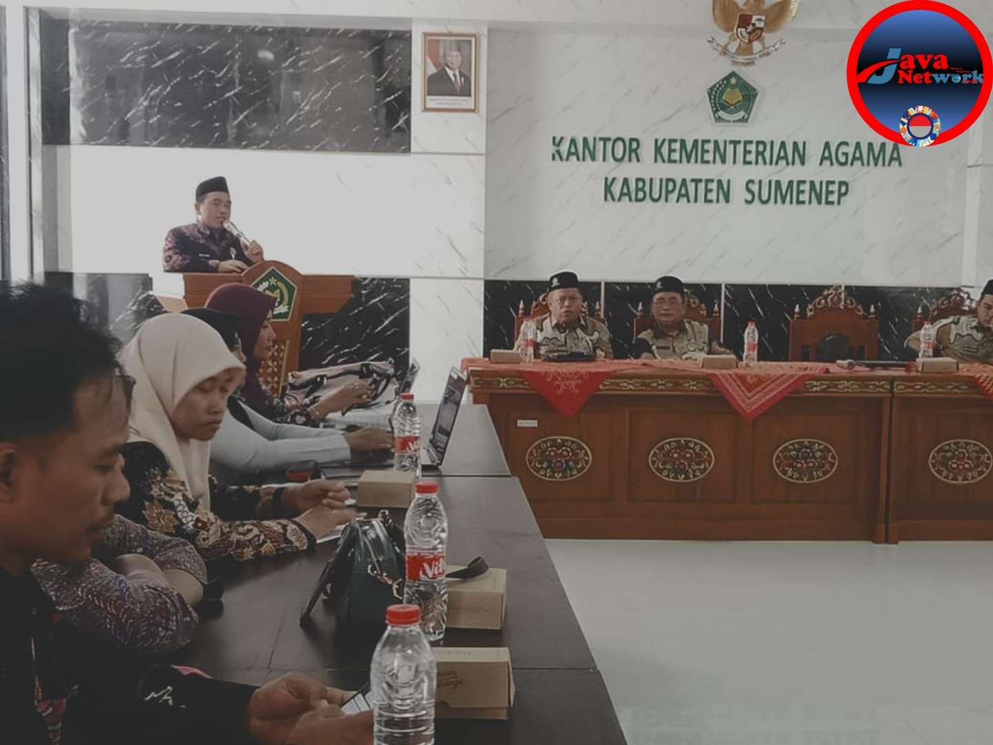 Kepala Kemenag Sumenep, Abdul Wasid Saat Memberikan Sambutan Review RPK dan RPD