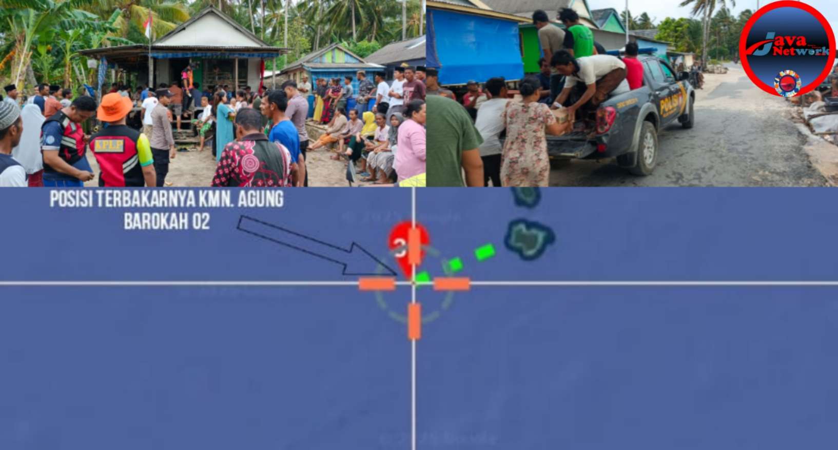 KM. Agung Barokah 02 Terbakar dan Tenggelam di Perairan Masalembu, Seluruh ABK Selamat