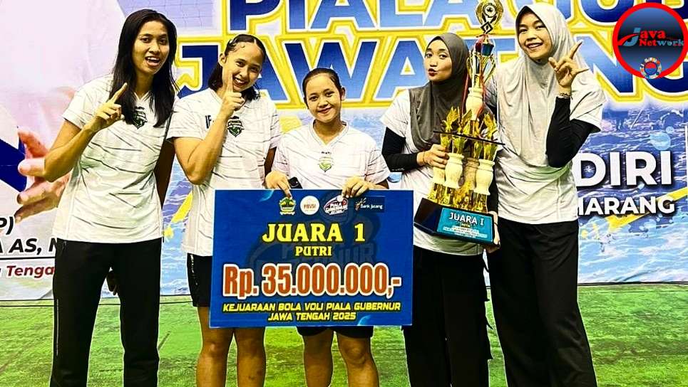 Lima Mahasiswi STKIP PGRI Sumenep Bawa Petrokimia Gresik Juara di Piala Gubernur Jateng 2025