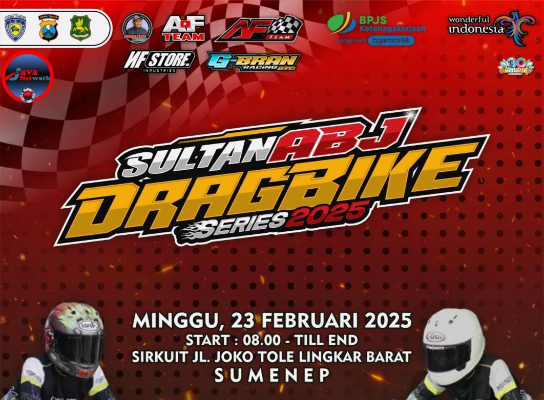 Pamflet ABJ Drag Bike Sumenep 2025