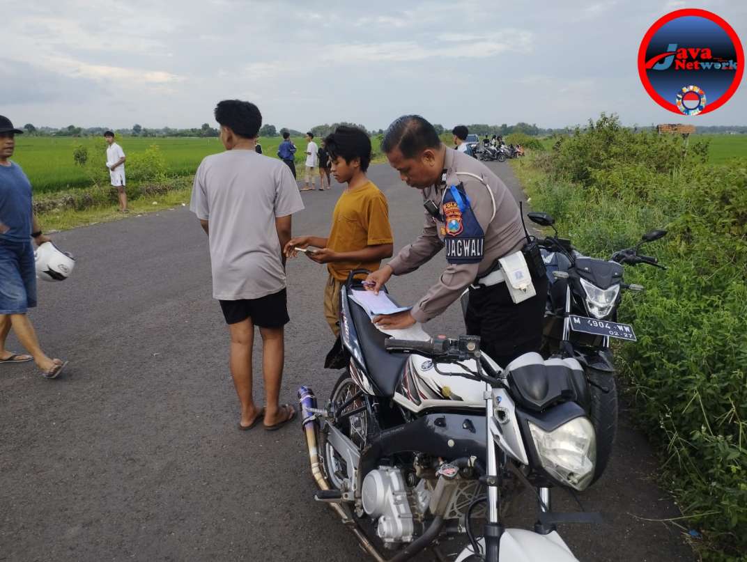 Tim Elang Satlantas Sumenep Bongkar Aksi Balap Liar, Puluhan Motor Disita