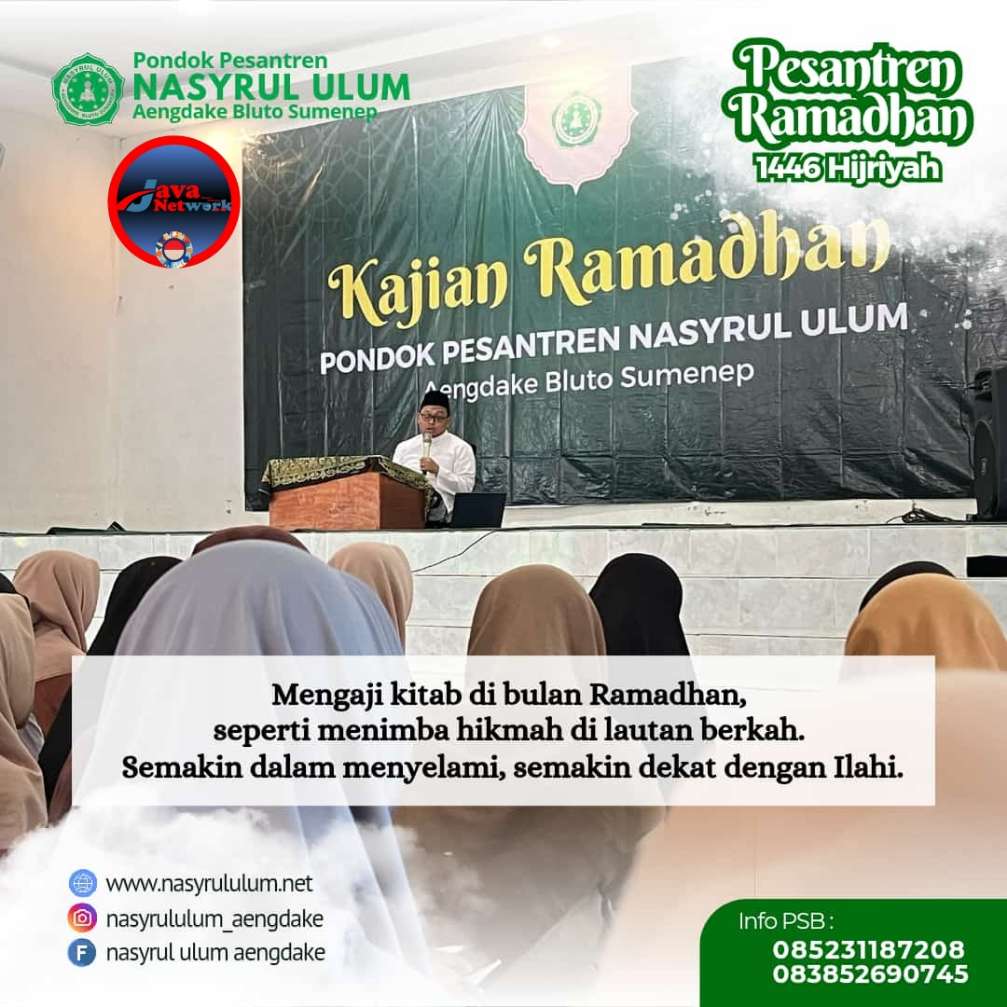 Ponpes Nasyrul Ulum Gelar Kajian Ramadhan, Santri Antusias Menimba Ilmu