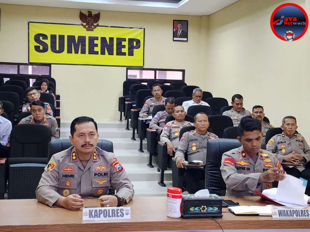 Kapolres Sumenep Ikuti Rakor Operasi Ketupat Semeru 2025, Fokus Pengamanan Lebaran