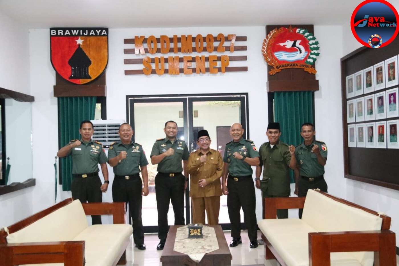 Dandim 0827/Sumenep Terima Kunjungan Wabup KH. Imam Hasyim, Bahas Keamanan dan Swasembada Pangan