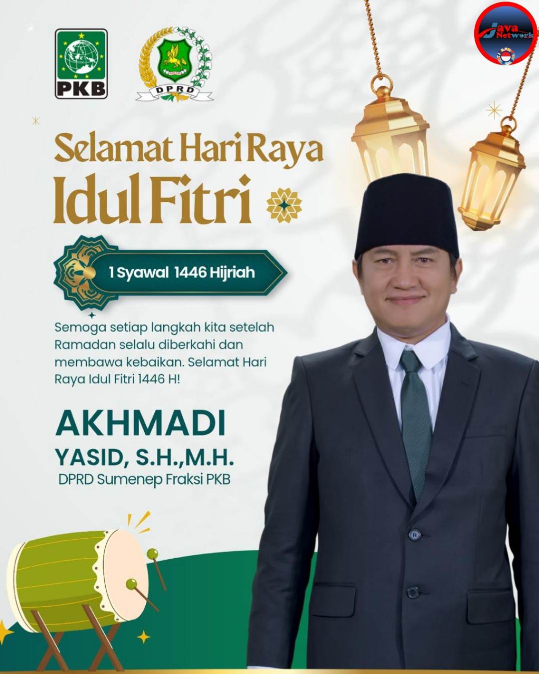 Ditengah Takbir Menggema, Akhmadi Yasid Serukan Pesan Idul Fitri: Langkah Kita Harus Selalu Diberkahi