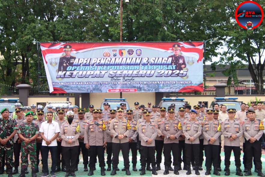 Polres Sumenep Gelar Apel Siaga, Pastikan Malam Takbiran Berjalan Kondusif