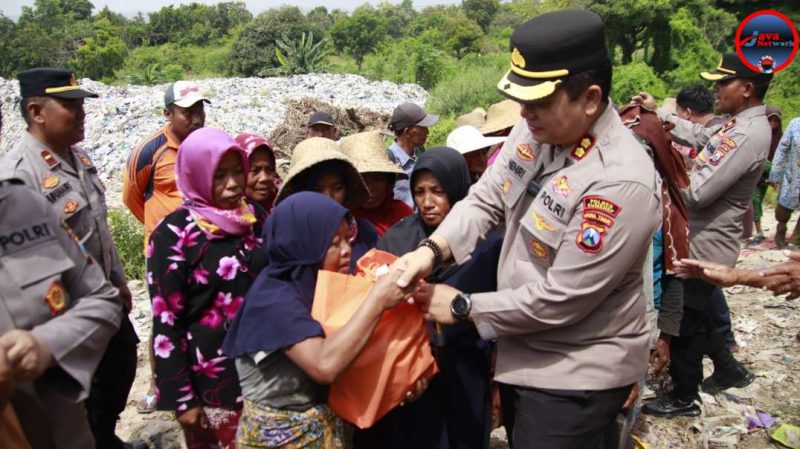 Kapolres Sumenep Gelar Baksos di TPA, Wujudkan Kepedulian Sosial Terhadap Warga Kurang Mampu