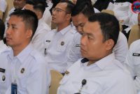 Karutan Sumenep Ridwan Susilo Sebelah Kanan Saat Menghadiri Acara Halal Bihalal di Kanwil Ditjen PAS Jawa Timur 