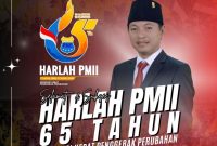 Pamflet Ucapan Selamat HUT PMII ke-65 Tahun 2025 dari Ketua Fraksi PDI-P DPRD Sumenep, H. Hosnan, S.I.P., M.A.P