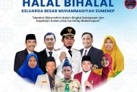 Pamflet Muhammadiyah Sumum
nep Akan Menggelar Halal Bihalal Bersama Bupati Achmad Fauzi Wongsojudo Beserta Beberapa Tokoh Muhammadiyah Bertempat di Pendopo Agung Keraton Sumenep Minggu (20/04/2025) besok