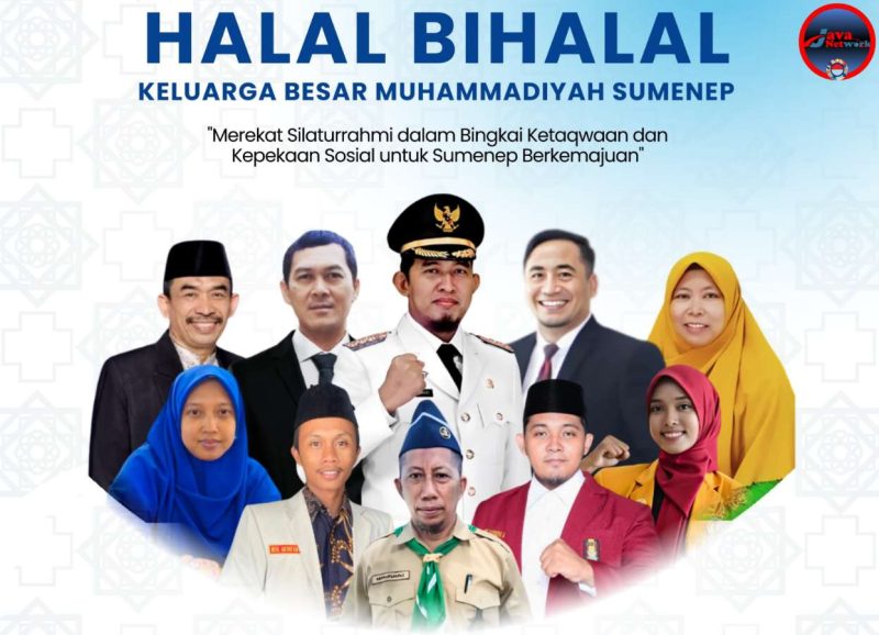 Pamflet Muhammadiyah Sumum
nep Akan Menggelar Halal Bihalal Bersama Bupati Achmad Fauzi Wongsojudo Beserta Beberapa Tokoh Muhammadiyah Bertempat di Pendopo Agung Keraton Sumenep Minggu (20/04/2025) besok