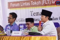 Anggota DPRD Fraksi PKB dari Dapil II Sumenep Ahmadi Yasid di Acara Forum Lintas Tokoh (FLT) Giliraje, Minggu (20/04/2025).