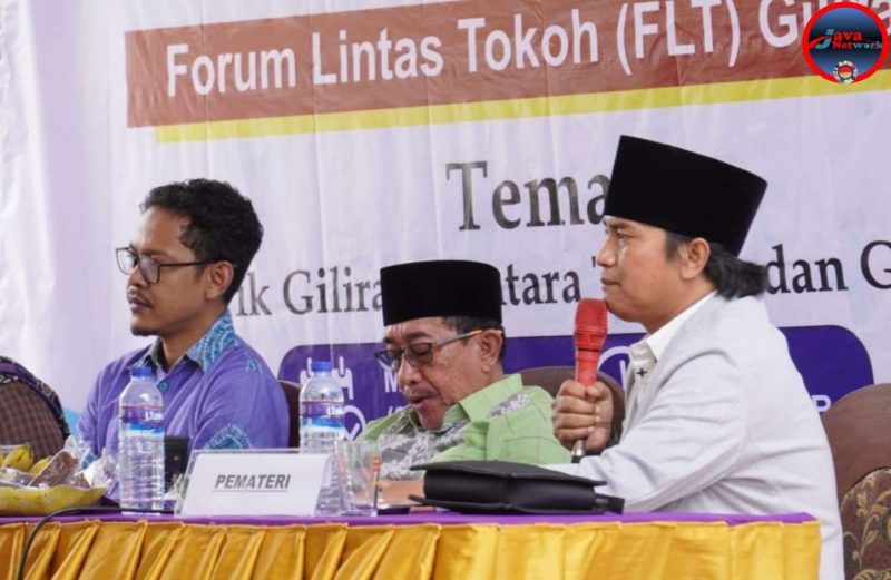 Anggota DPRD Fraksi PKB dari Dapil II Sumenep Ahmadi Yasid di Acara Forum Lintas Tokoh (FLT) Giliraje, Minggu (20/04/2025).