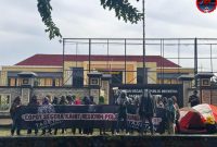 Suasana UNRAS Taretan Legal Justika di Mapolres Sumenep, Senin (21/04/2025)
