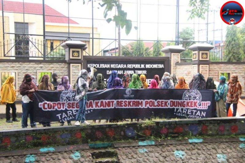 Polres Sumenep Kawal Aksi Unras Taretan Legal Justice dengan Humanis