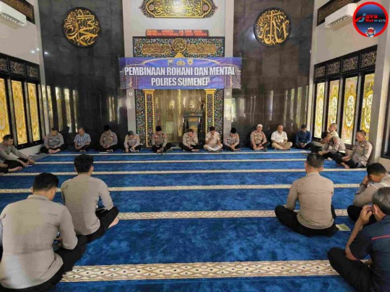 Wakapolres Sumenep Pimpin Langsung Binrohtal, Tekankan Pentingnya Karakter Humanis dan Religius