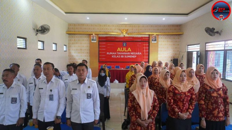 Rutan Sumenep Gelar Tasyakuran Virtual Peringati HBP ke-61, Pererat Solidaritas dan Dedikasi Petugas
