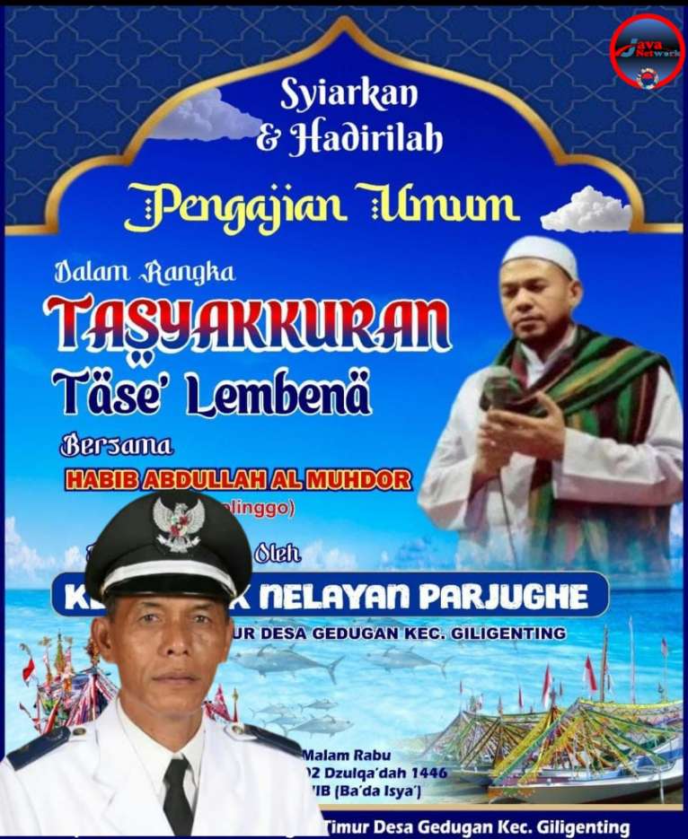 Tase’ Lembena: Simfoni Syukur dari Laut Giligenting, Saat Doa dan Perahu Berlayar Seirama di Desa Gedugen