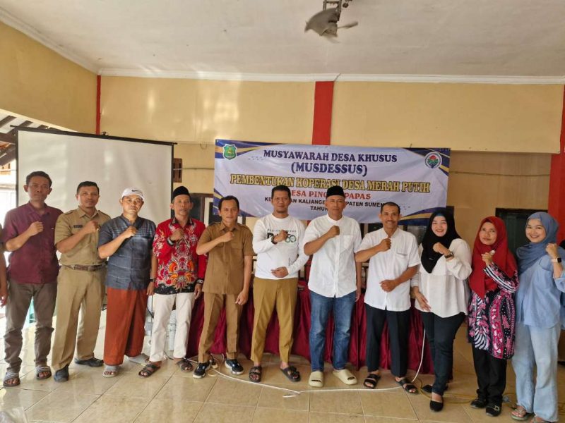 Dorong Ekonomi Warga, Pemdes Pinggirpapas Dirikan Koperasi Desa Merah Putih