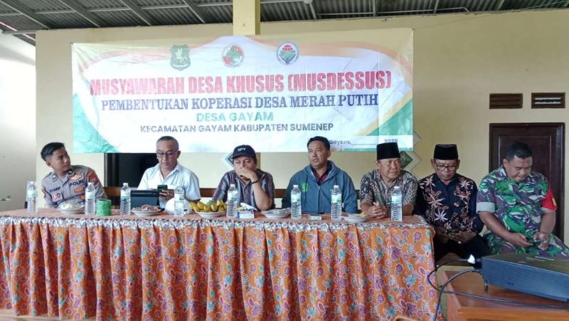 Desa Gayam Gelar Musdes Pembentukan Koperasi Merah Putih
Dukung Program Presiden Prabowo Subianto untuk Majukan Ekonomi Desa