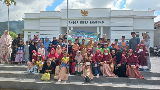 Berbagi dari Hati: Grab Allah Hadirkan Kebahagiaan di Wajah Anak Yatim di Desa Tambuko Kecamatan Guluk-Guluk, Minggu (25/05/2025) 