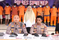 Kapolres Sumenep AKBP Rivanda SIK Didampingi Wakapolres Saat Konferensi Pers