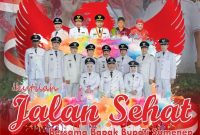 Pamflet Jalan Sehat Bersama Bupati Besok Digelar Pemerintah Kecamatan Manding Dan Pemdes Se Kecamatan Manding 