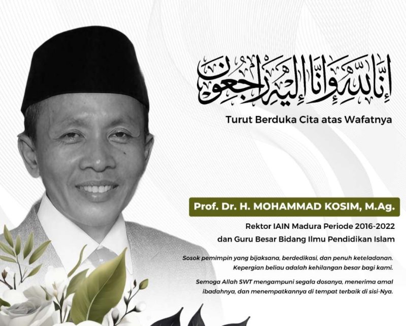 Kabar Duka, Mantan Rektor IAIN Madura Prof. Mohammad Kosim Tutup Usia