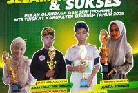 Dari Pulau Sapudi untuk Jawa Timur: MTs Miftahul Ulum Borong Prestasi PORSENI 2025
