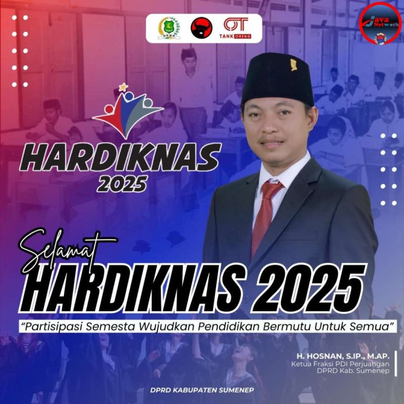 Pamflet Ucapan H. Hosnan Di Hari Pendidikan Nasional (Hardiknas) Tahun 2025