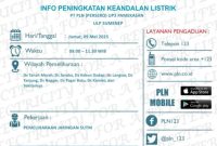 Pamflet Pemadaman Listrik Sementara Oleh PLN ULP Sumenep