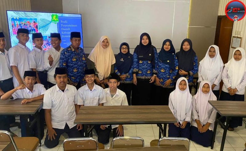 Tingkatkan Minat Baca, MTs Nurul Islam Dasuk Laok Kunjungi Perpustakaan Daerah Sumenep