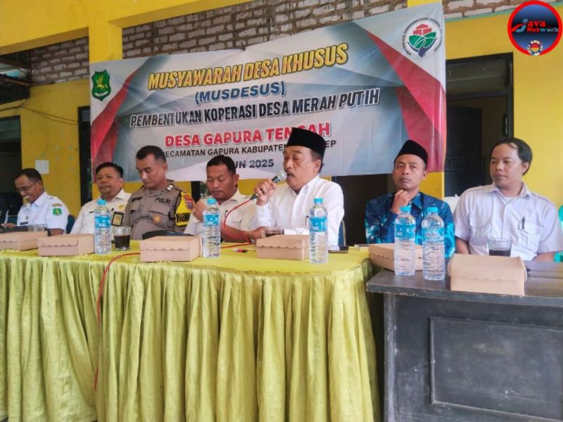 Koperasi Merah Putih Resmi Berdiri di Desa Gapura Tengah, Wujud Nyata Asta Cita Presiden Prabowo