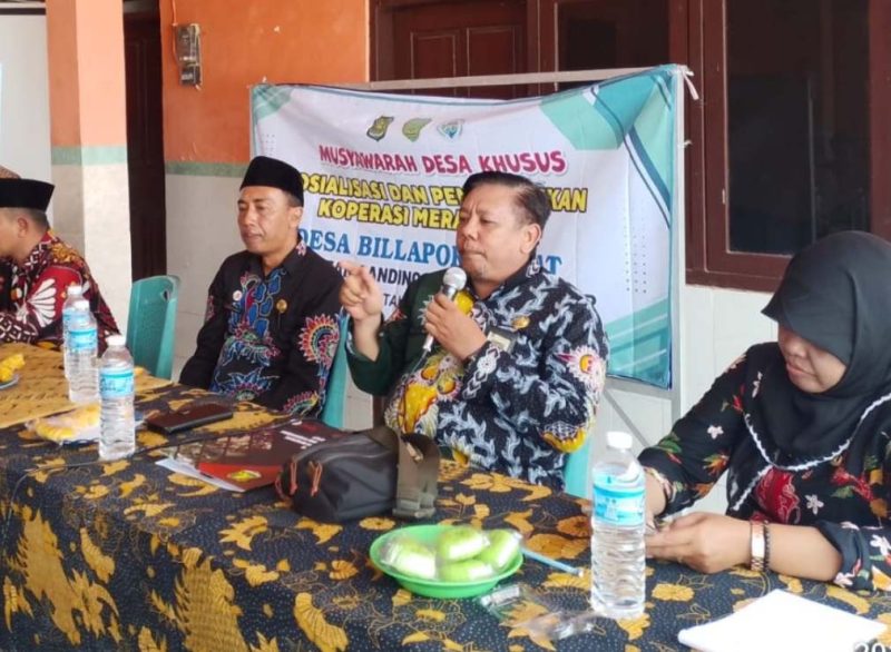 Pengawas Koperasi Ahli Muda Diskop UKM Perindag Sumenep Paparkan Nilai Inklusif Koperasi Merah Putih di Desa Talaga
