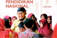 Pamflet Ucapan Bupati Sumenep Achmad Fauzi Wongsojudo di Hari Pendidikan Nasional Tahun 2025