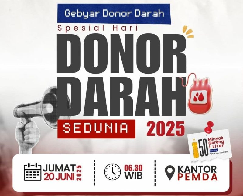 Gebyar Donor Darah Sumenep 2025: Aksi Kemanusiaan Sambut Hari Donor Darah Sedunia