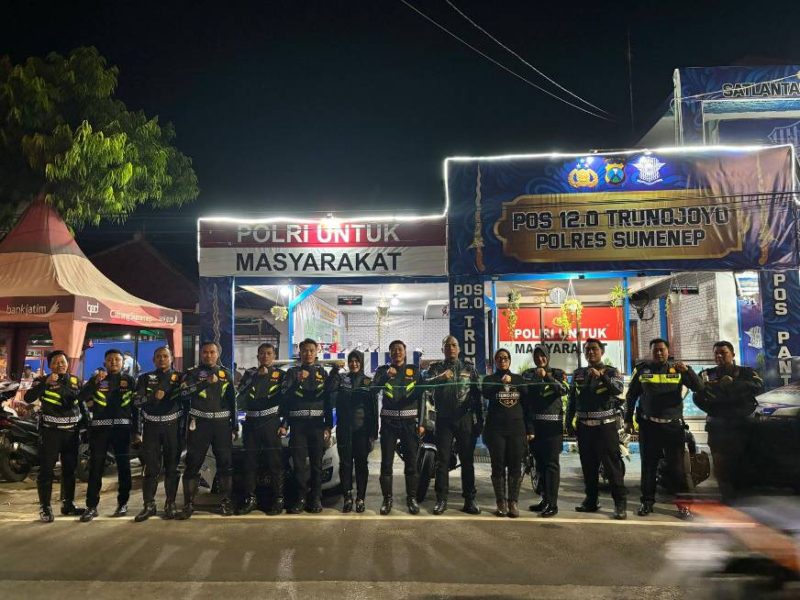 Jaga Keamanan Malam Takbiran, Kasat Lantas Polres Sumenep Kerahkan Patroli Preventif