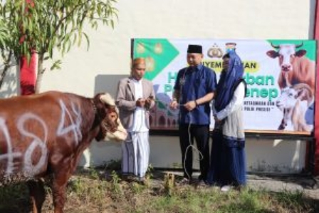 Polres Sumenep Tebar Semangat Kurban dan Kepedulian Sosial di Hari Raya Idul Adha 1446 H