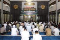 Suasana Khidmat Warnai Sholat Idul Adha di Masjid Walisongo Polres Sumenep
