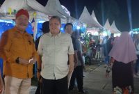 Plt Camat Manding Siswahyudi Bintoro dan Ketua AKD Kecamatan Manding Sekaligus Kades Manding Daya Achmad Daini 