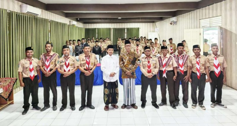 Ketua Harian Kwarcab Sumenep Lantik Mabigus dan Pengurus Gudep Pramuka Annuqayah Guluk-Guluk