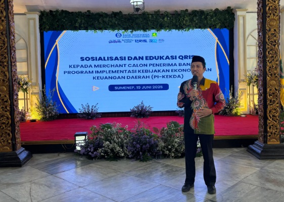Kabid P3EPD Bapenda Sumenep, Suhermanto, SE, ME di Acara HLM TP2DD di Pendopo Agung Keraton Sumenep, Kamis (19/06/2025)