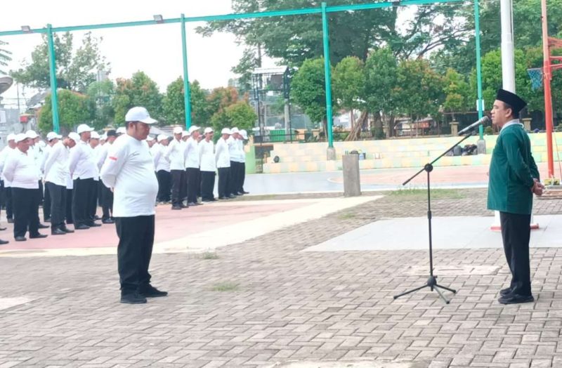 Kepala Kemenag Sumenep Abdul Wasid Saat Memimpin Upacara Pembukaan Pembinaan ASN PPPK, Rabu (25/06/2025)