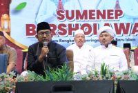 Bupati Sumenep Achmad Fauzi Wongsojudo di Acara Sumenep Bersholawat