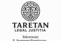 Pamflet Lembaga Bantuan Hukum (LBH) Taretan Legal Justitia 