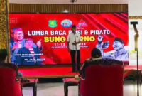 Hasil Tangkapan Layar Saat Kades Paberasan Rachman Saleh SE Mengikuti Lomba Pidato Ala Bung di Pendopo Agung Keraton Sumenep, Kamis (12/06/2025)
