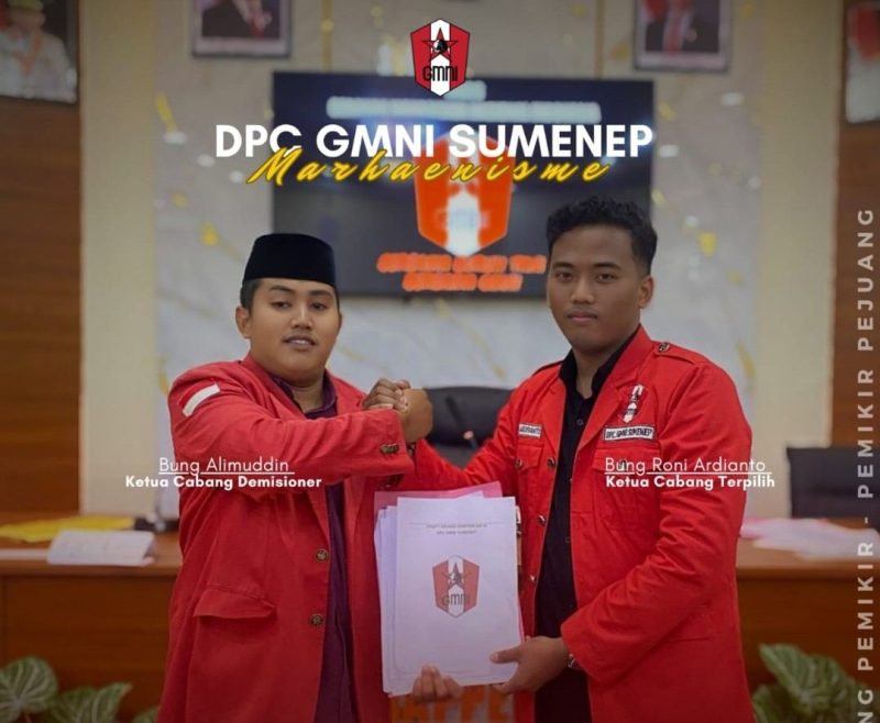 Roni Ardianto Terpilih sebagai Ketua DPC GMNI Sumenep Periode 2025-2027