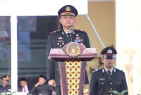 Kapolres Sumenep AKBP Rivanda SIK Jadi Pembina Upacara di Apel Peringatan HUT Bhayangkara ke-79